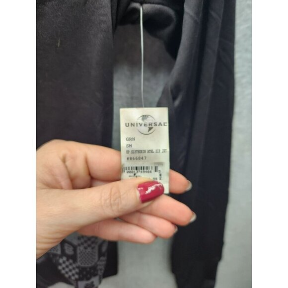 Harry Potter Slytherin Hoodie Jacket S Black & Green Universal Studios Polyester - Picture 2 of 7